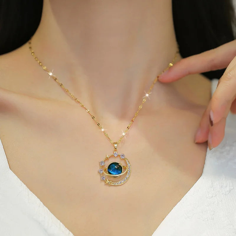 Sky Planet Light Necklace