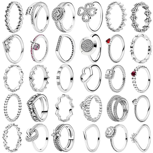Princess Tiara Crown Rings