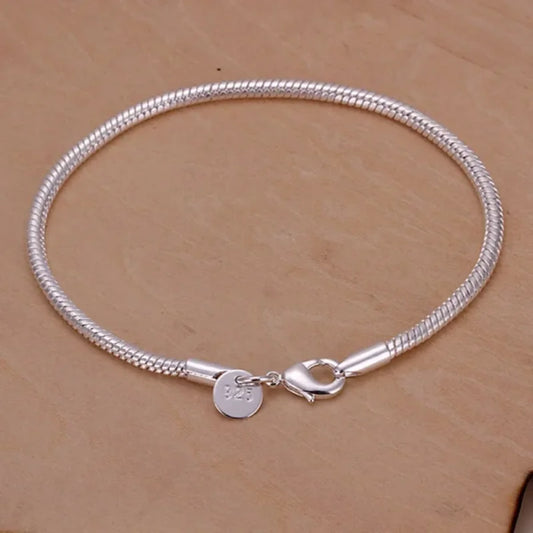 925 Sterling Silver 3MM Bracelets